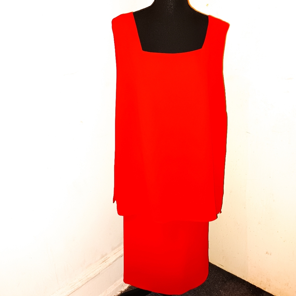 Tracy Adam's Women's Plus Size Red Skirt Set Size 22